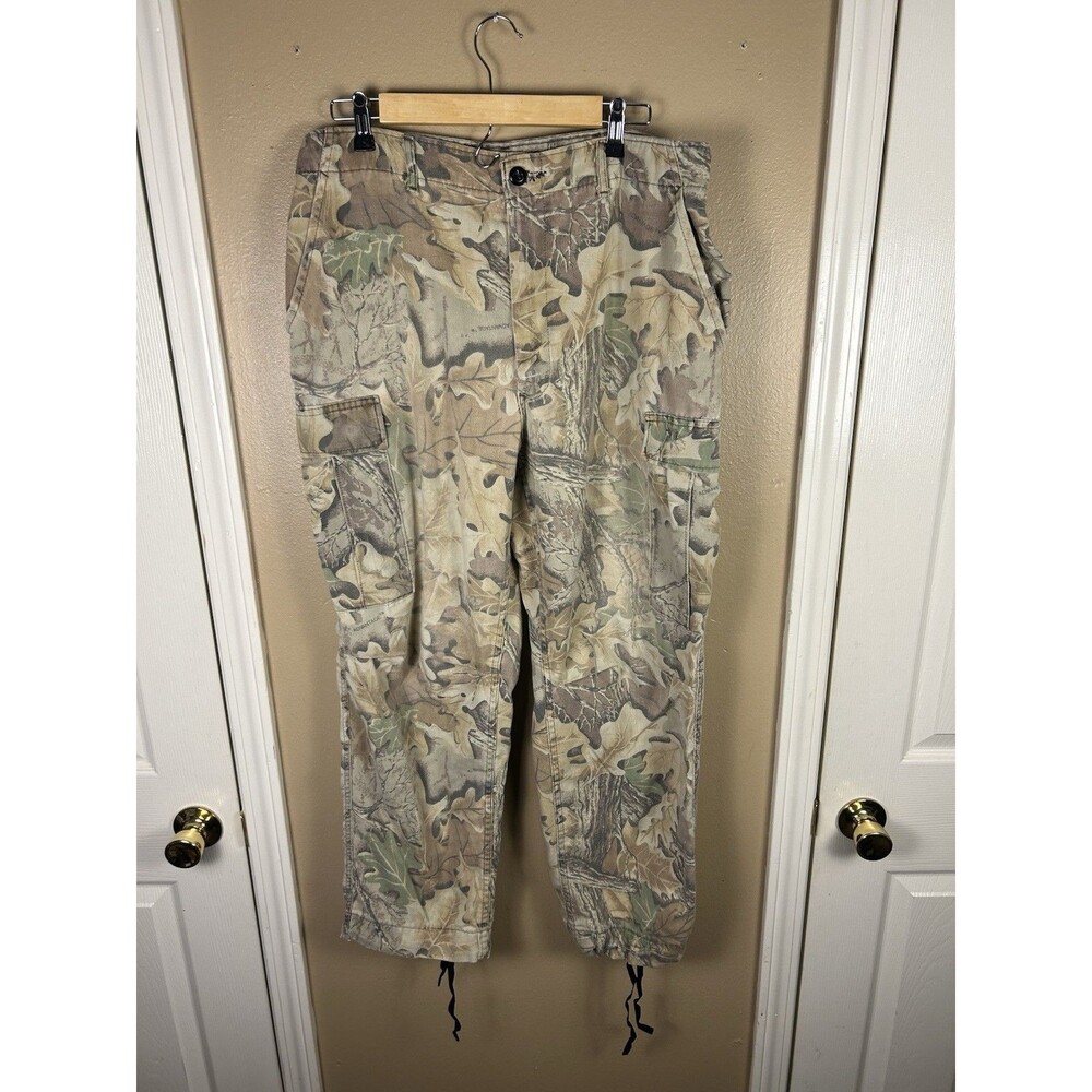 Vintage Rattlers Brand Realtree Camouflage Cargo Pants Men’s 37” Adjustable USA